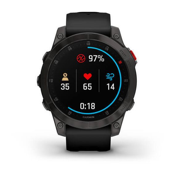 Умные часы Garmin Epix (Gen 2) Sapphire титановый черный DLC