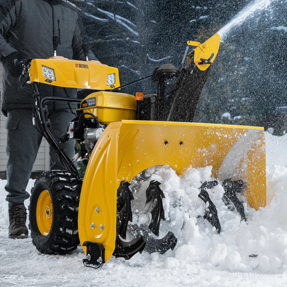 Снегоуборщик бензиновый с электрическим стартером DENZEL SBL 711D PRO (97655)