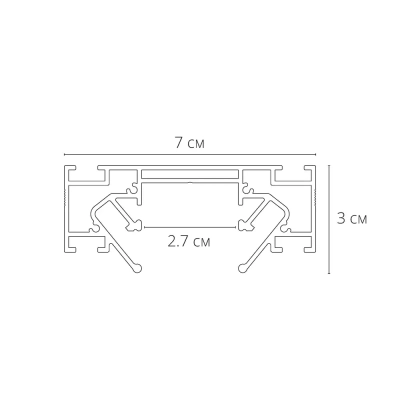 Профиль для монтажа накладного шинопровода Arte Lamp OPTIMA-ACCESSORIES A722205