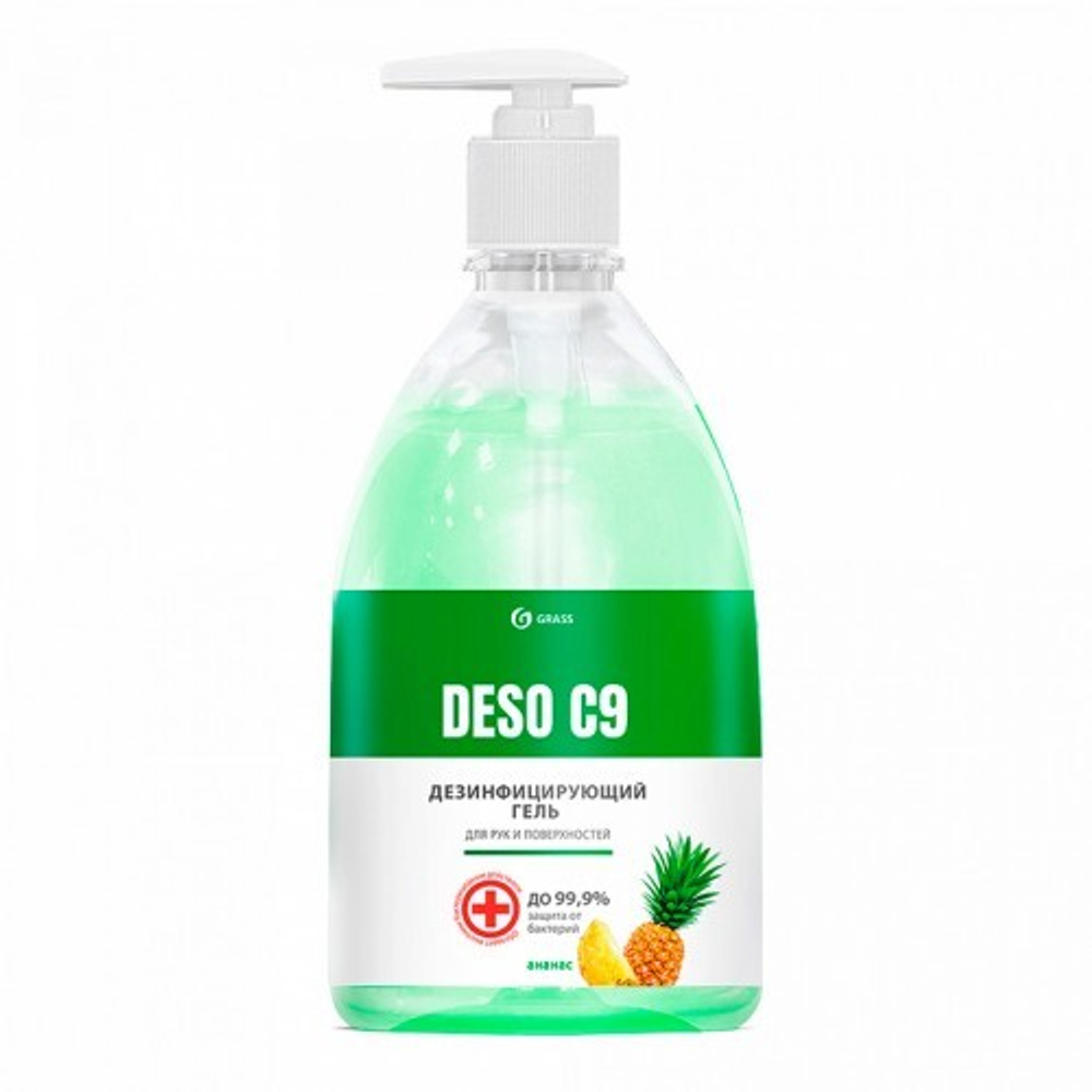 GraSS Дезинфицирующий гель DESO C 9 (не требует смывания) Ананас 0,5л