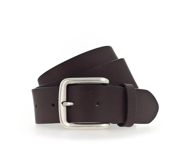 Ремень взрослый MUSTANG Leather belt in 40 mm with buckle in silver antique