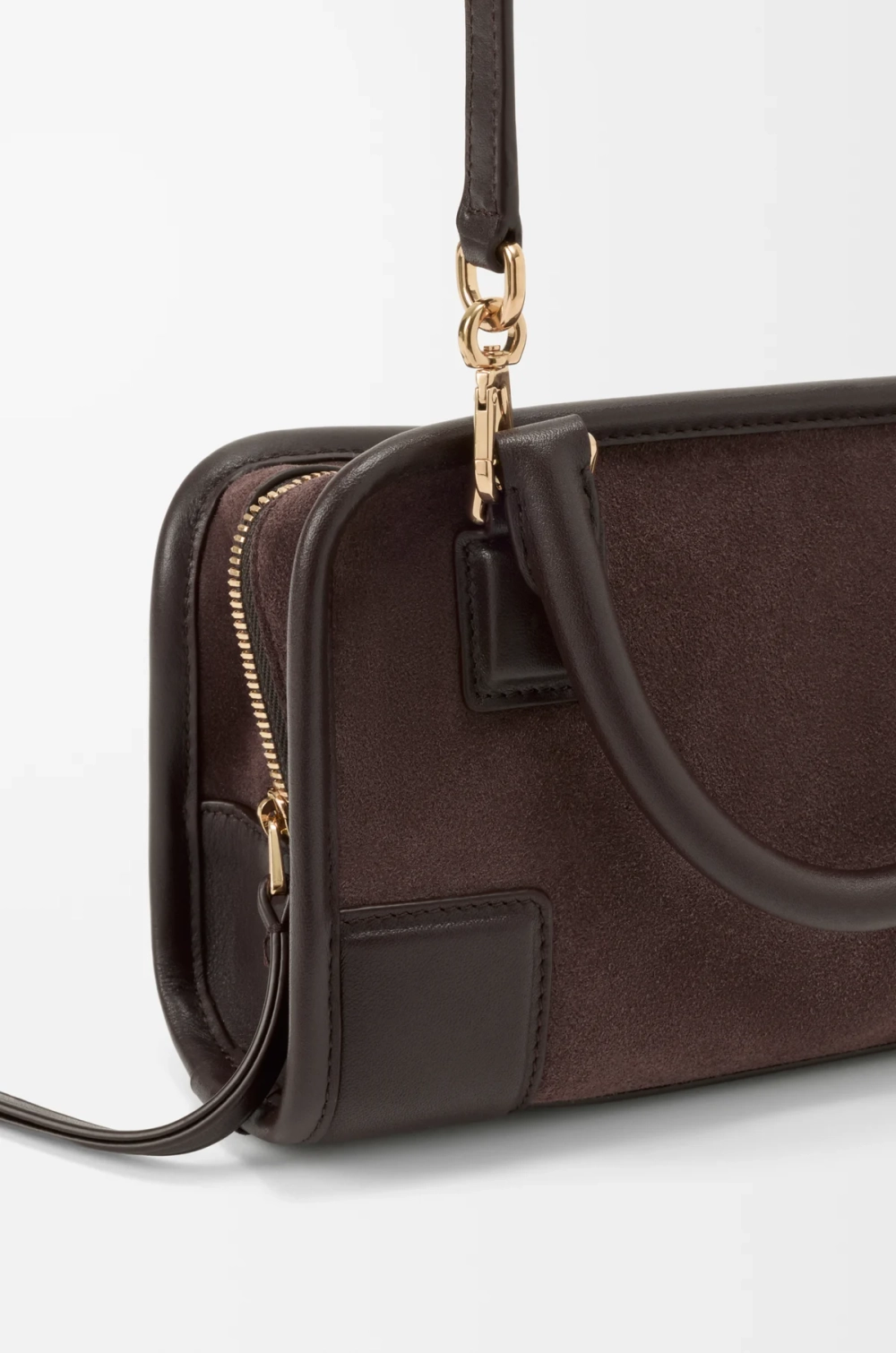 Loewe Мини-сумка Amazona 180 из мягкой телячьей кожи, темно-каштановый