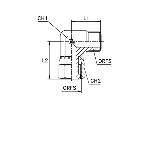 Соединение N90 ORFS 11/16" (климп.)