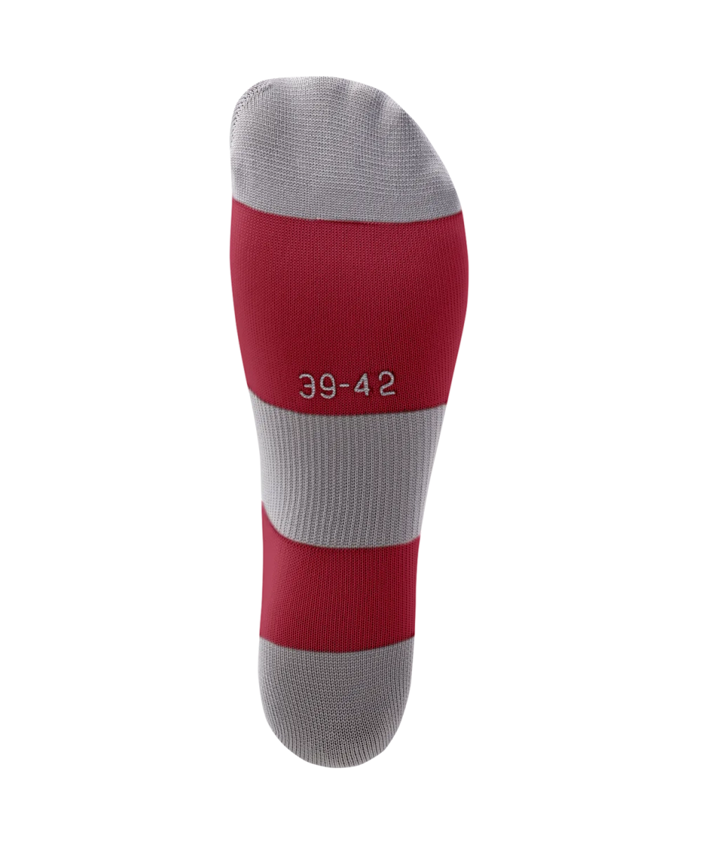Гетры футбольные CAMP BASIC SOCKS, гранатовый/серый/белый