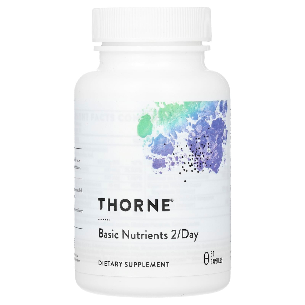 Thorne, базовые питательные вещества, 2 капсулы в день, 60 капсул