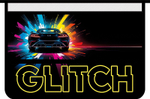 Папка д/труда А4 молния сверху, пластик 325/230/100 "Glitch 2025" (Пчелка)