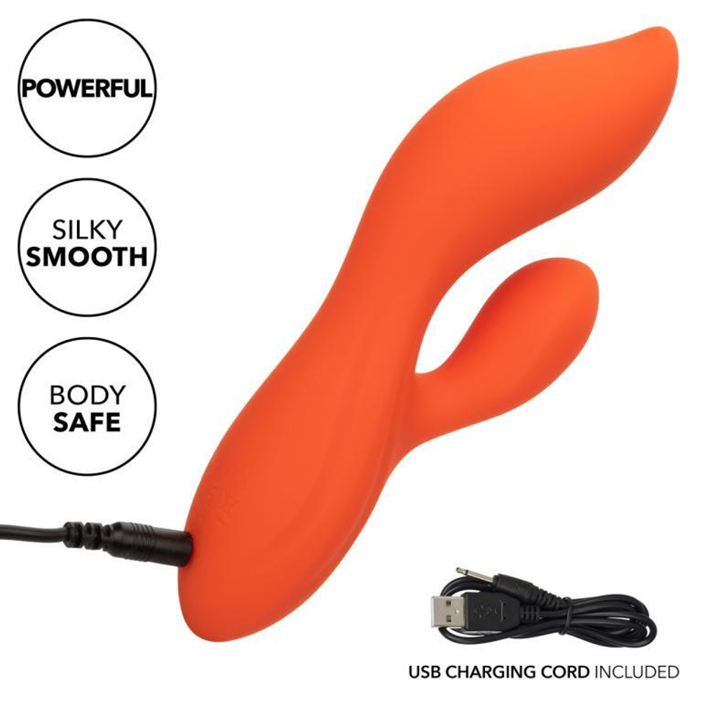 CalExotics Stella Liquid Silicone Dual Teaser - Вибратор кролик