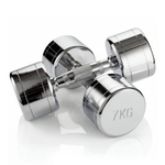 Набор гантелей хром (пары) от 1-10 кг VictoryFit VF-SET110-CR