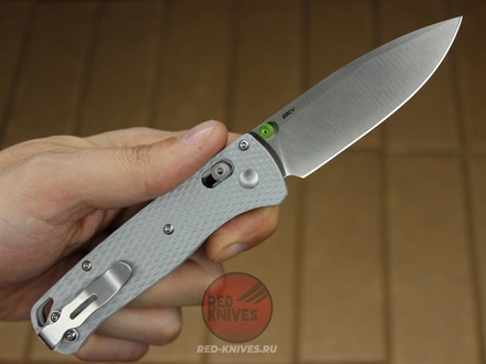 Нож Benchmade 535 Bugout G10 - серая рук., белый клинок 535G10GRST