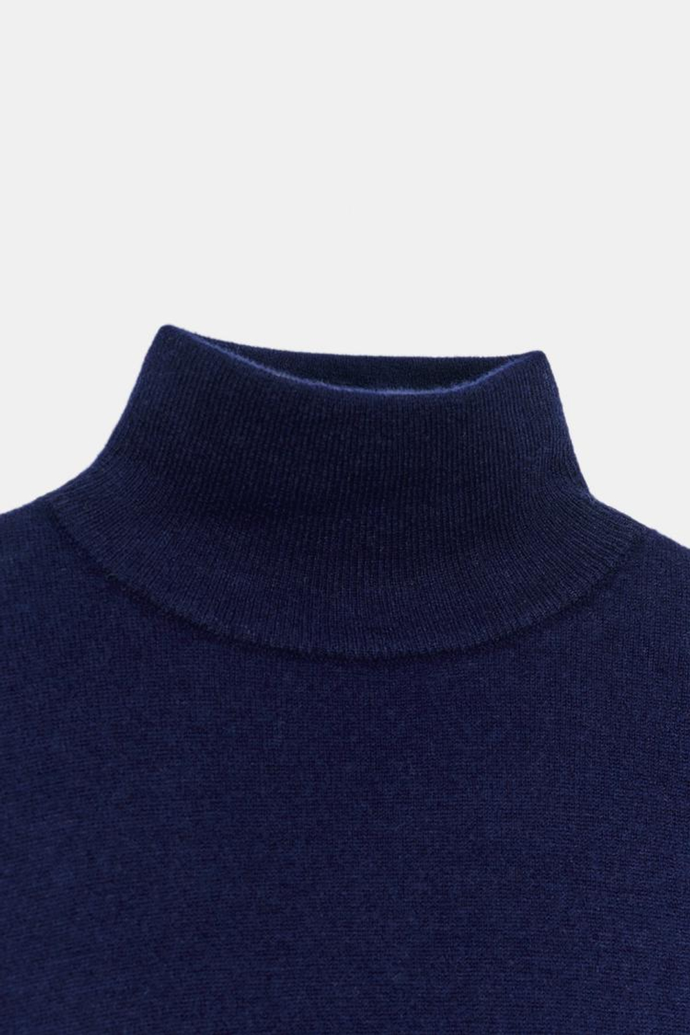 ZARA СВИТЕР ИЗ 100% ШЕРСТИ EXTRASOFT, МОРСКОЙ СИНИЙ