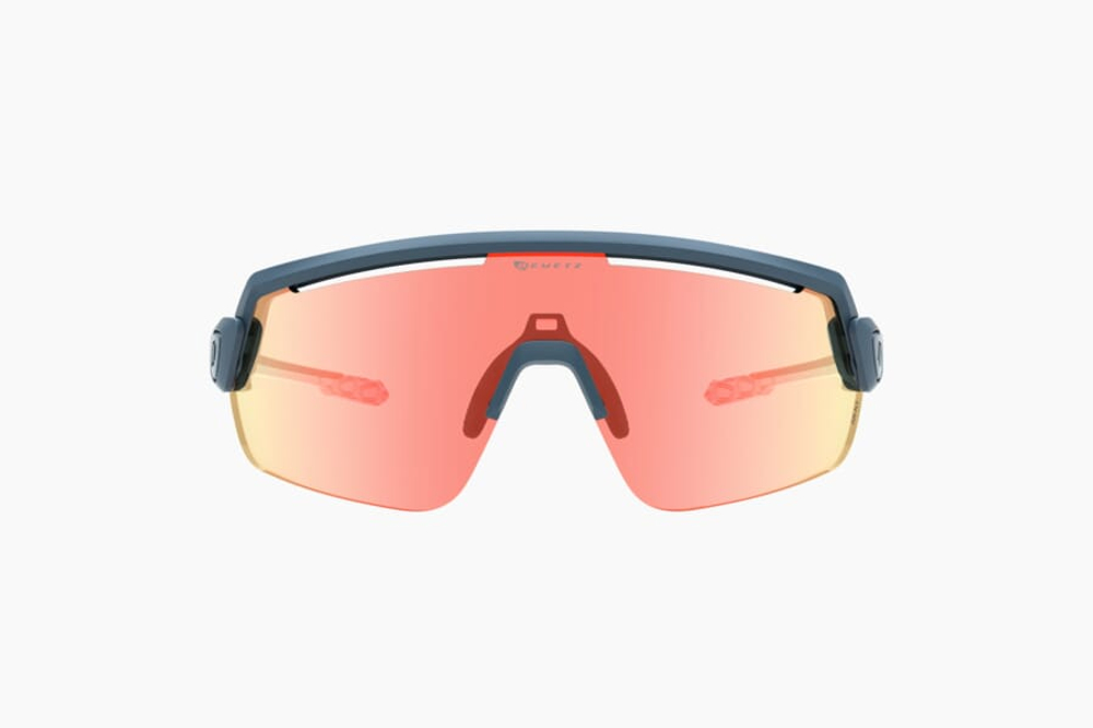 Спортивные очки с диоптриями Demetz G-Suit / Denim Blue / Light Blue V. Turquoise Photochromic Mirror Red Cat.1 to 3