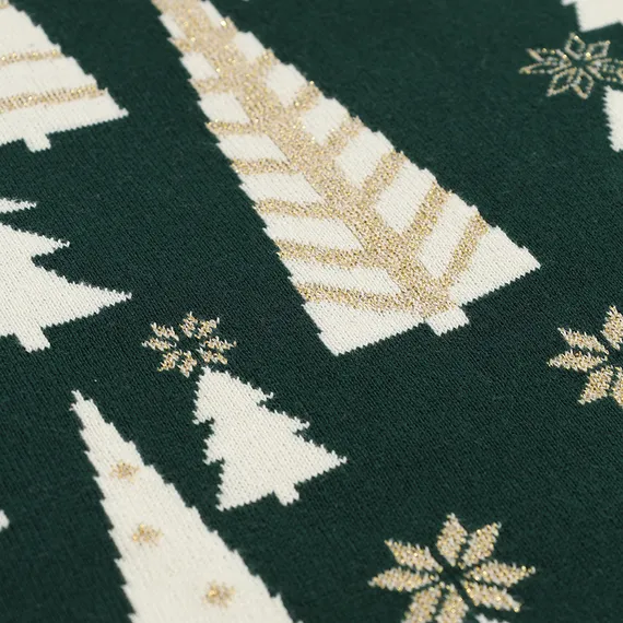 Плед из хлопка с новогодним рисунком whitewood из коллекции new year essential, 130x180 см