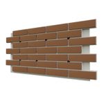 Клинкерная фасадная термопанель ЭППС Cerrad Brazowa gladka 1150x540