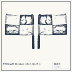 Флаги для боковых судей 43х32 см — от 1 600 ₽