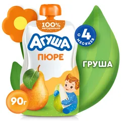 Пюре Агуша Груша с 4 мес 90 г