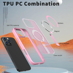 Прозрачный чехол Mesh Pro Magnetic Case для iPhone 16 Pro