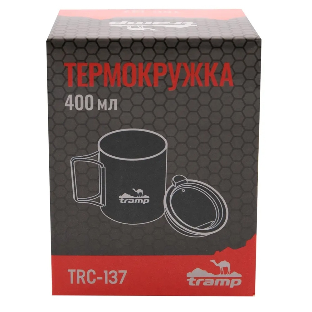 Tramp термокружка со складными ручками и поилкой TRC-137.17, 400 мл (терракотовый)