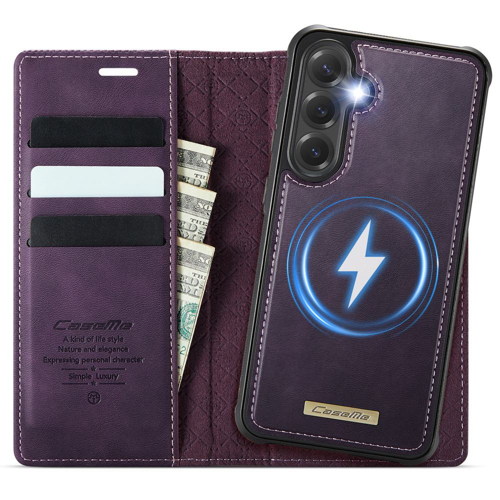 Чехол-кошелек CaseMe 2 in 1 MagSafe Samsung Galaxy S25+