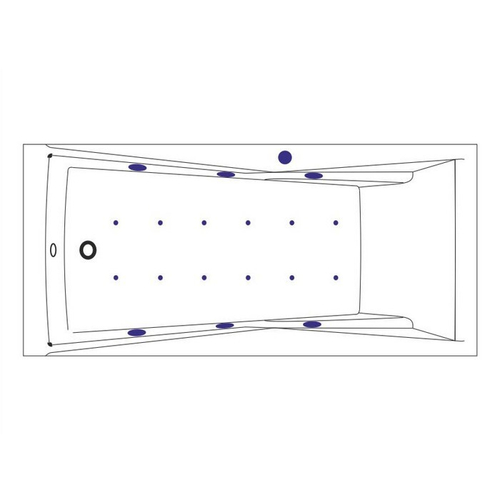 Акриловая ванна Excellent Palace Relax 180x80 WAEX.PAL18.RELAX