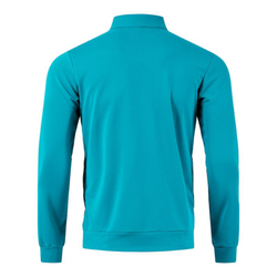 Мужская теннисная толстовка Joma Picasho Full Zip - fluor turquoise/dark navy