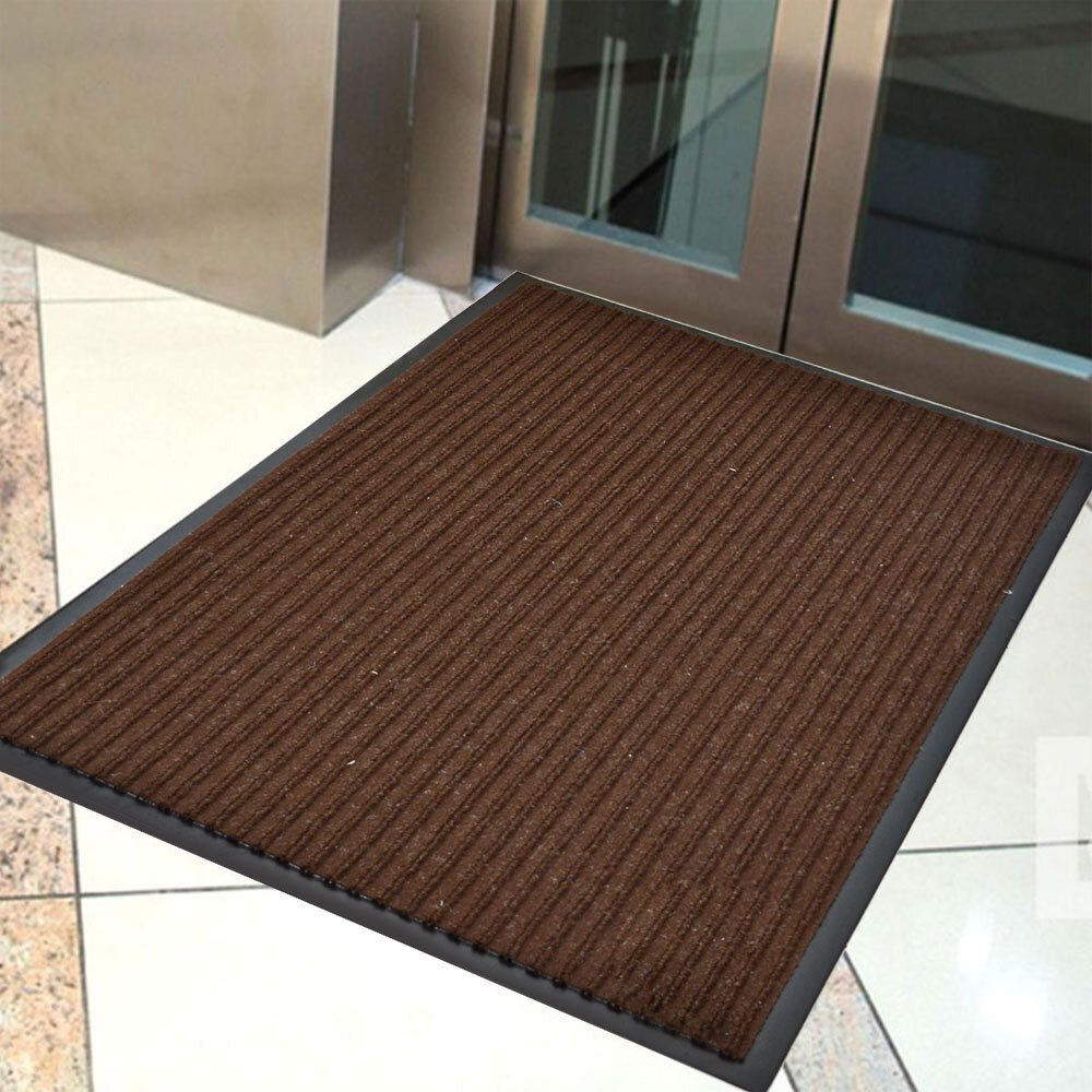 Коврик 120*250см влаговпитывающий ребристый FLOOR MAT "Стандарт", коричневый