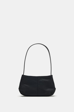 ZARA МИНИ-СУМКА С ПЛЕЧЕВЫМ РЕМНЕМ, ЧЕРНЫЙ