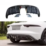 Карбоновый диффузор заднего бампера для Jaguar F-Type 2015-2018 Ягуар