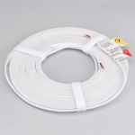Лента герметичная MOONLIGHT-SIDE-A120-06x12mm 24V White6000 (9.6 W/m, IP65, 5m, wire x2) (Arlight, Вывод прямой, 3 года)