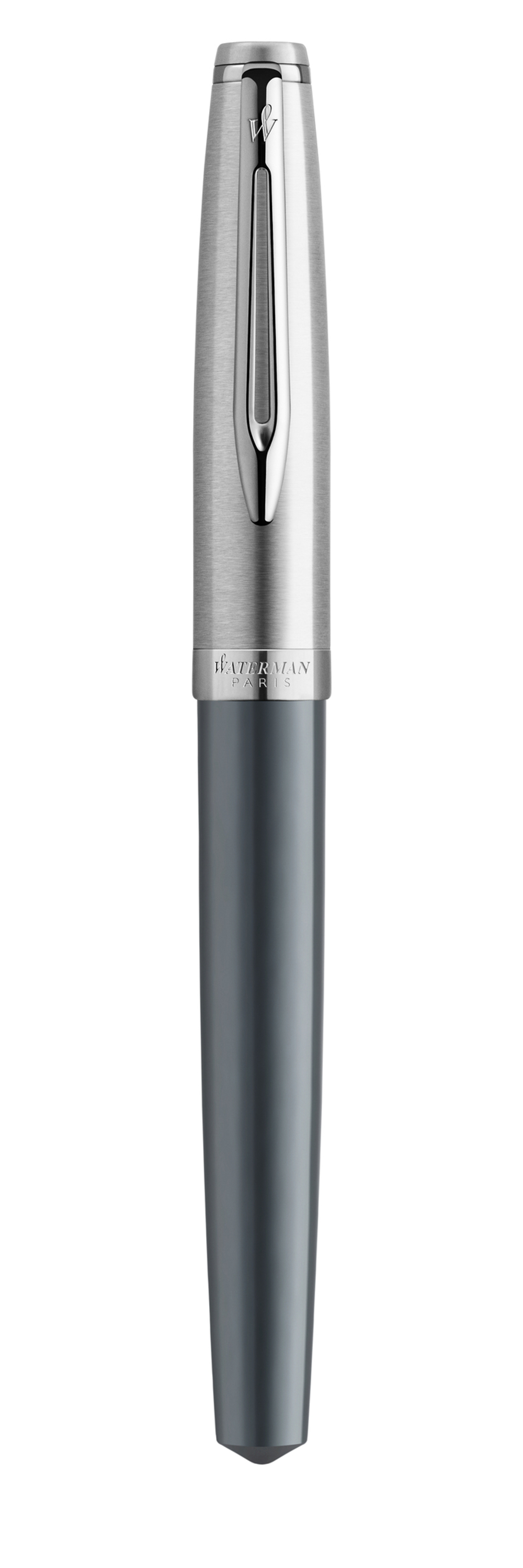Ручка роллер Waterman  Embleme цвет GREY CT, цвет чернил: черный