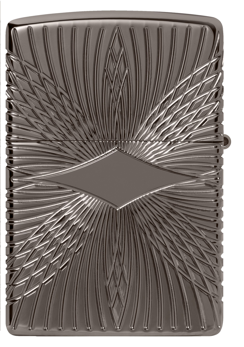 49291 Зажигалка ZIPPO Armor Black Ice, латунь/сталь, чёрная, 38x13x57 мм