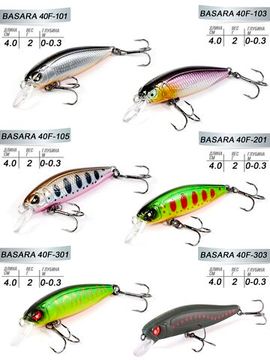 Воблеры плав. LJ Pro Series BASARA F 04.00/011SET 6шт. набор