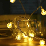 Новогодняя гирлянда 60 LED Шарики 10 м Цвет: Жёлтый