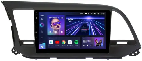 Магнитола для Hyundai Elantra 6 2016-2018 (без штатной КЗВ, рамка тип 2) - Teyes CC3 монитор 9" QLED на Android 10, Быстрая, CarPlay, 4G SIM-слот
