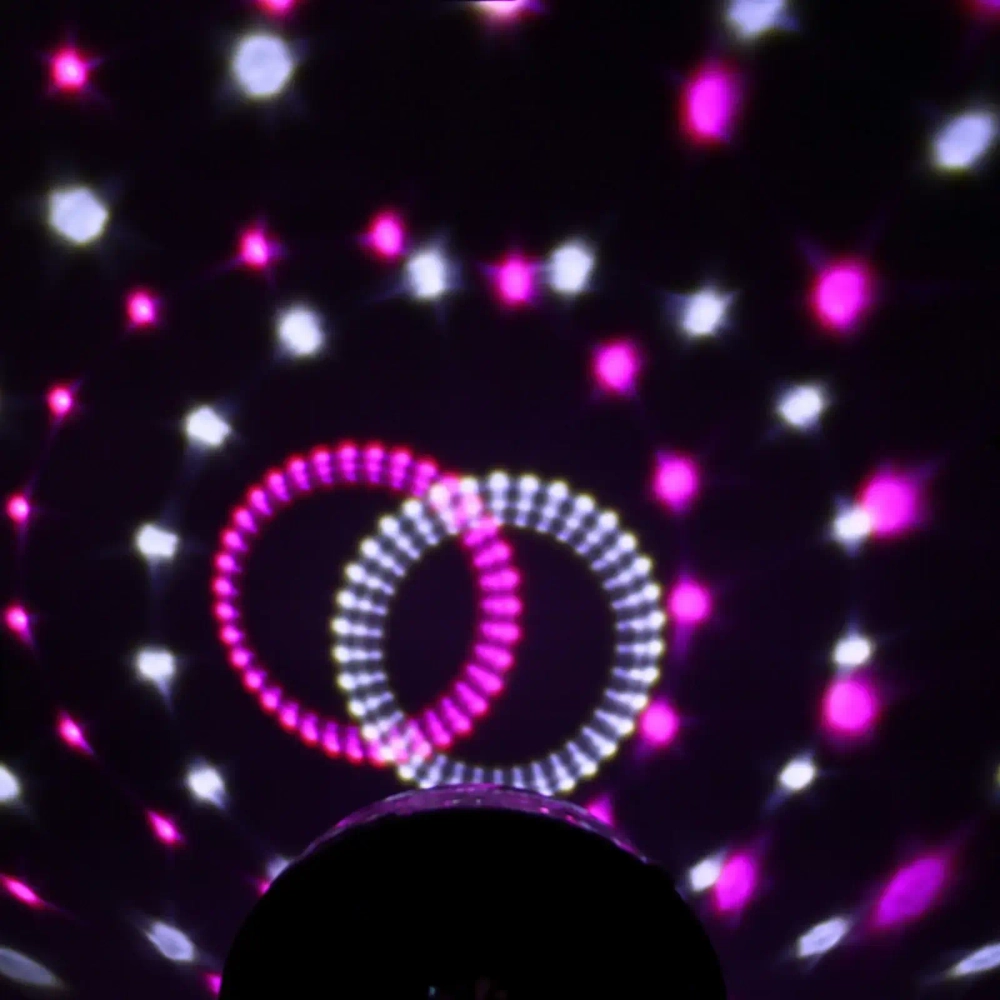 Диско-шар светодиодный «Каледоскоп», LED (красный, зеленый, синий), USB+mp3+пульт (220V)