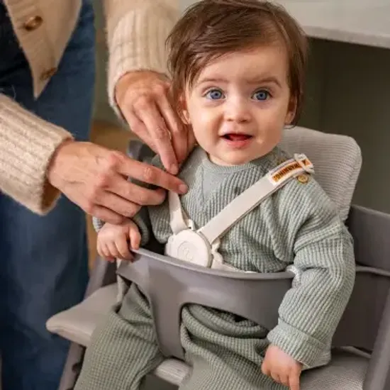 Стульчик для кормления STOKKE Tripp Trapp комплект 4 в 1 (Storm Grey)