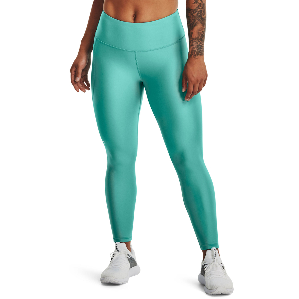 Женские теннисные брюки Under Armour Heatgear Hi-Rise Ankle Tight Women - Turquoise