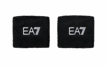 Напульсник теннисный EA7 Woven Cuff 2P - black/white