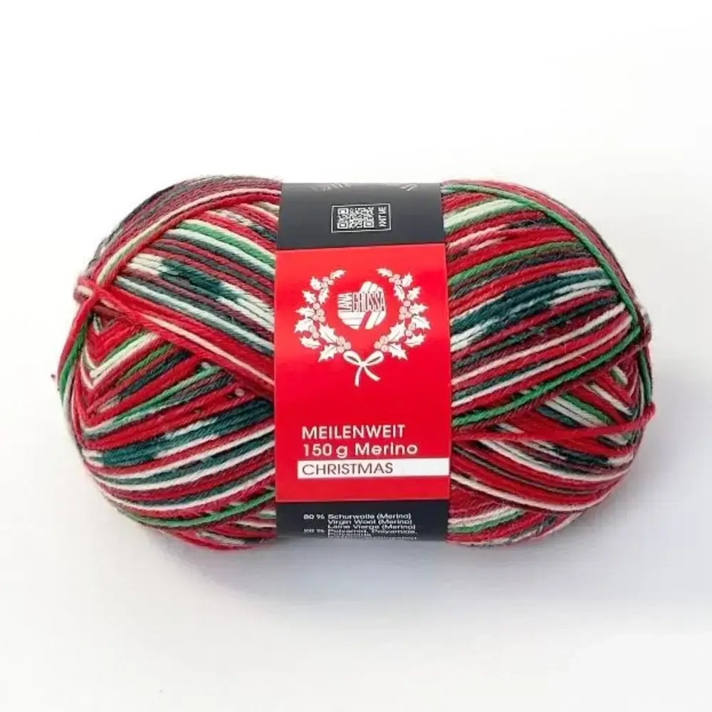 Lana Grossa Meilenweit 150 Merino Christmas 629