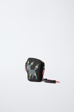 ZARA СУМКА С ПЛЕЧЕВЫМ РЕМНЕМ UMBREON™ POKÉMON, ЧЕРНЫЙ