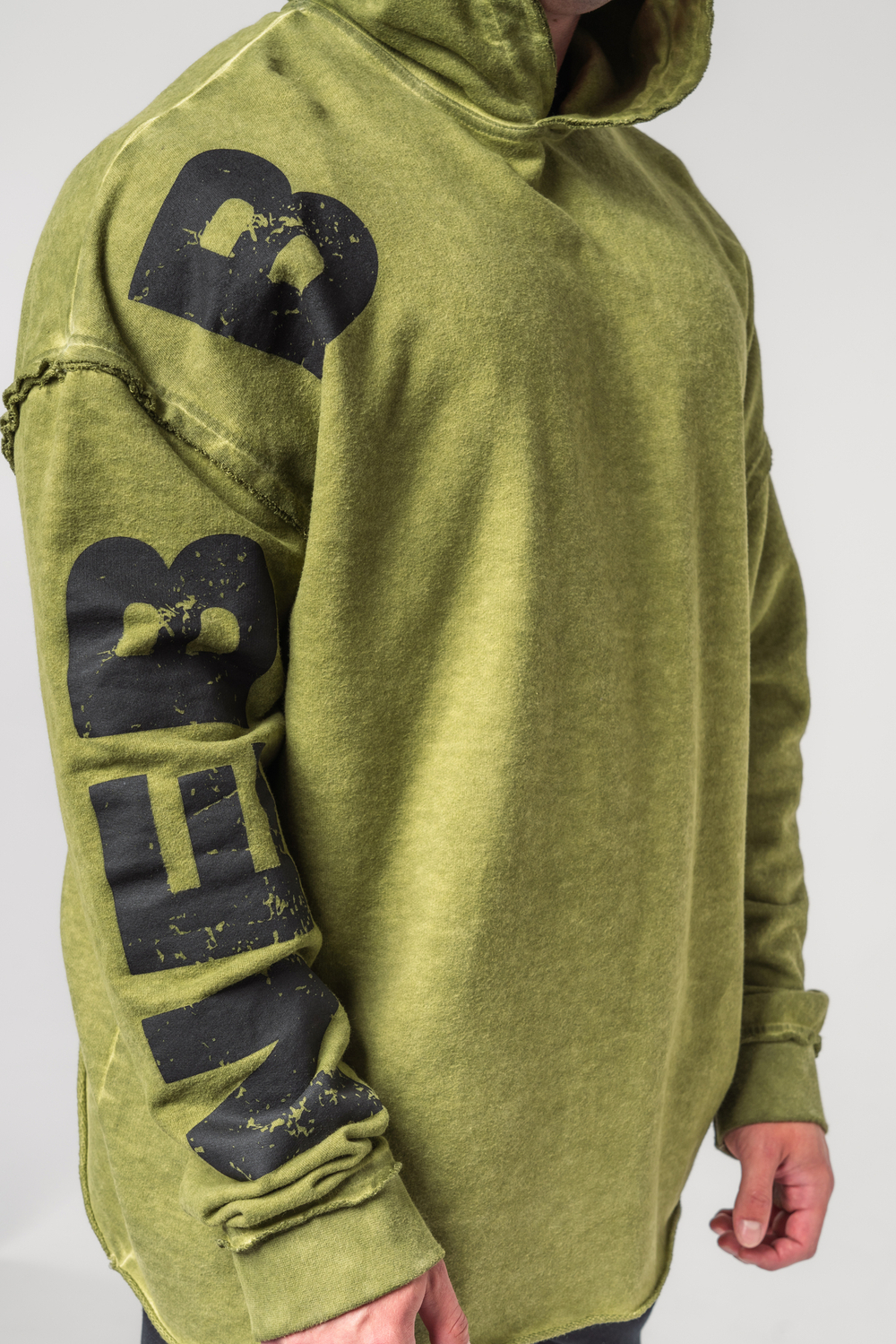 Кофта WASHED-OFF OVERSIZED PULLOVER HOODIE NO BS 371