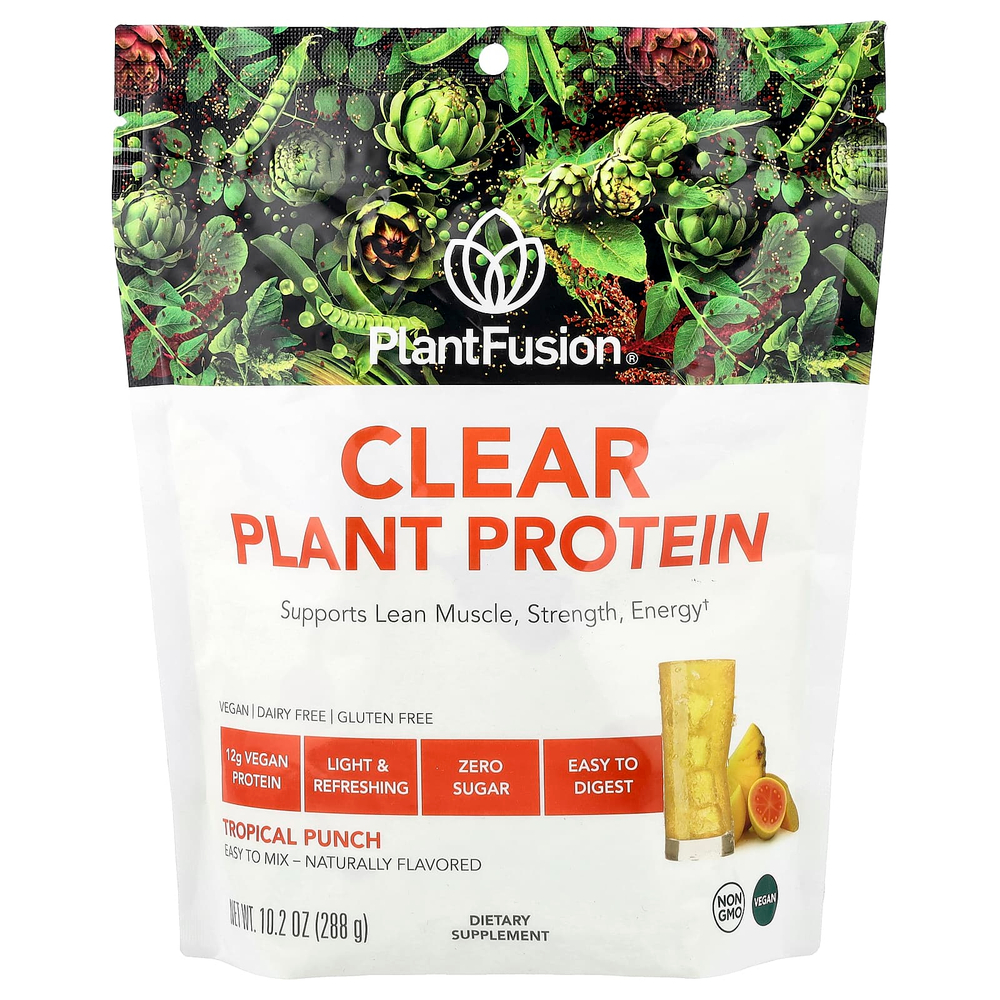 PlantFusion, чистый растительный протеин, тропический пунш, 288 г (10,2 унции)