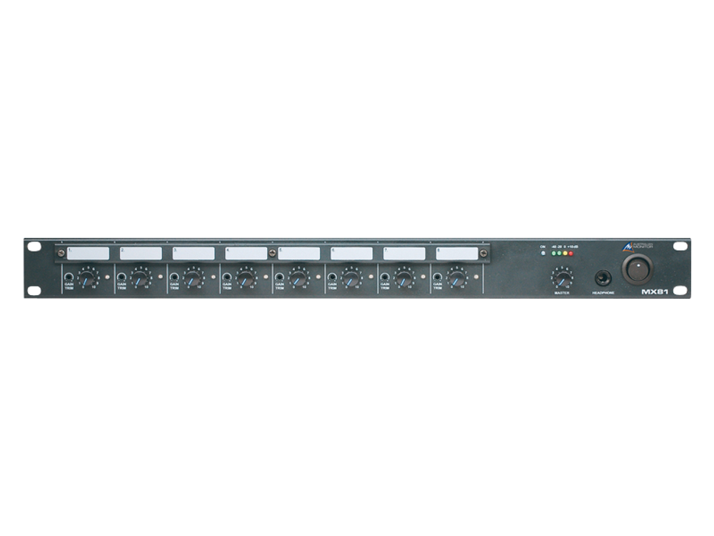 BEHRINGER RX1202FX микшер рэковый, 8 моновходов, 2 стерео, 2 AUX-шины, процессор эффектов