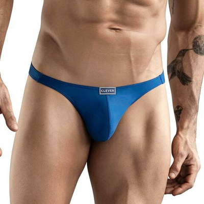 Синие мужские трусы-тонги Clever Cactus Thong