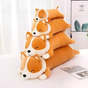 Мягкая игрушка - подушка " Корги - Батон " 80 см
