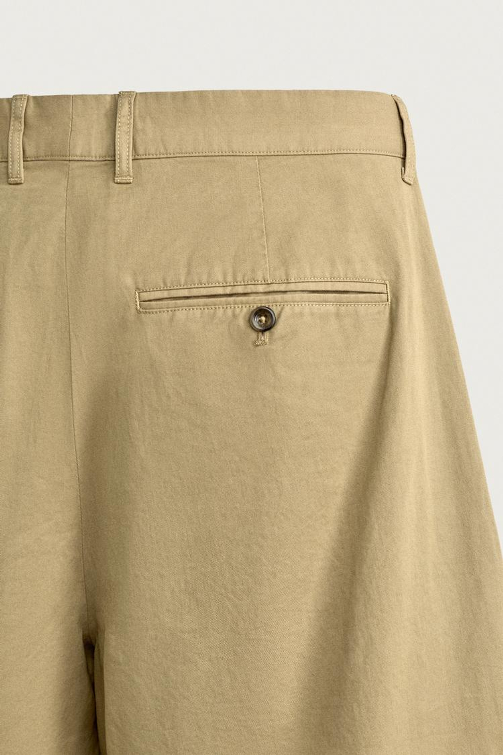 ZARA БРЮКИ ЧИНОС СО СКЛАДКАМИ, РЫЖЕВАТО-КОРИЧНЕВЫЙ