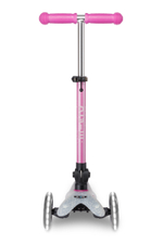 Самокат Mini Micro Deluxe Orion LED складной, розовый