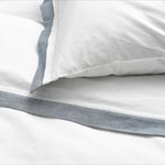 Комплект постельного белья IKEA TATELSMYGARE (ТАТЕЛСМИГАРЕ), Односпальный, Белый, 150x200, 50x80 см