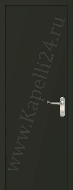 Дверь влагостойкая пластиковая KAPELLI multicolor ДГ RAL 6008 Коричнево-зеленый + коробка