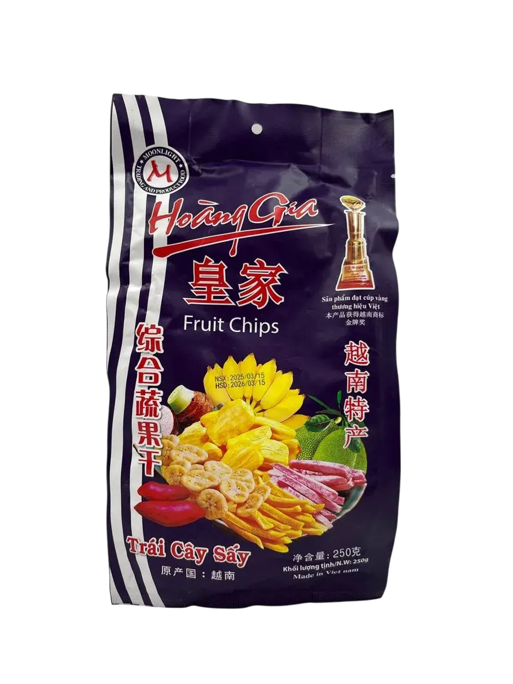 Фруктовые чипсы Mix Fruit от Hoang Gia, 250гр