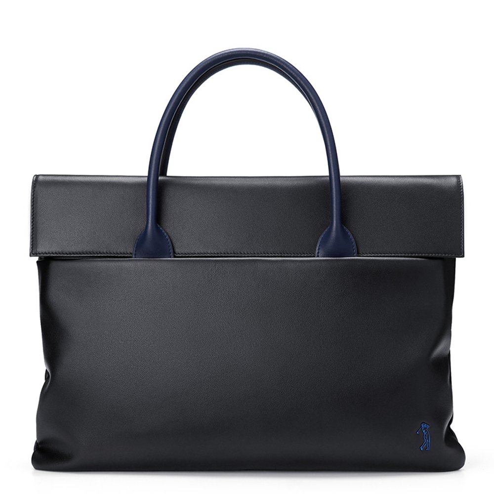 GOLF Genuine Leather Laptop Bag Attorney Briefcase Large Men"s Black